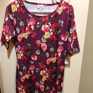 Julia Dress with a rose print